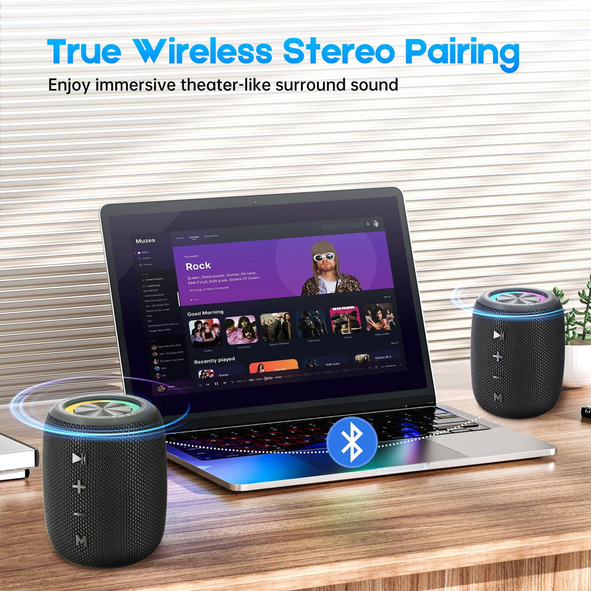 20W IPX6 Waterproof Portable Bluetooth Speaker D382