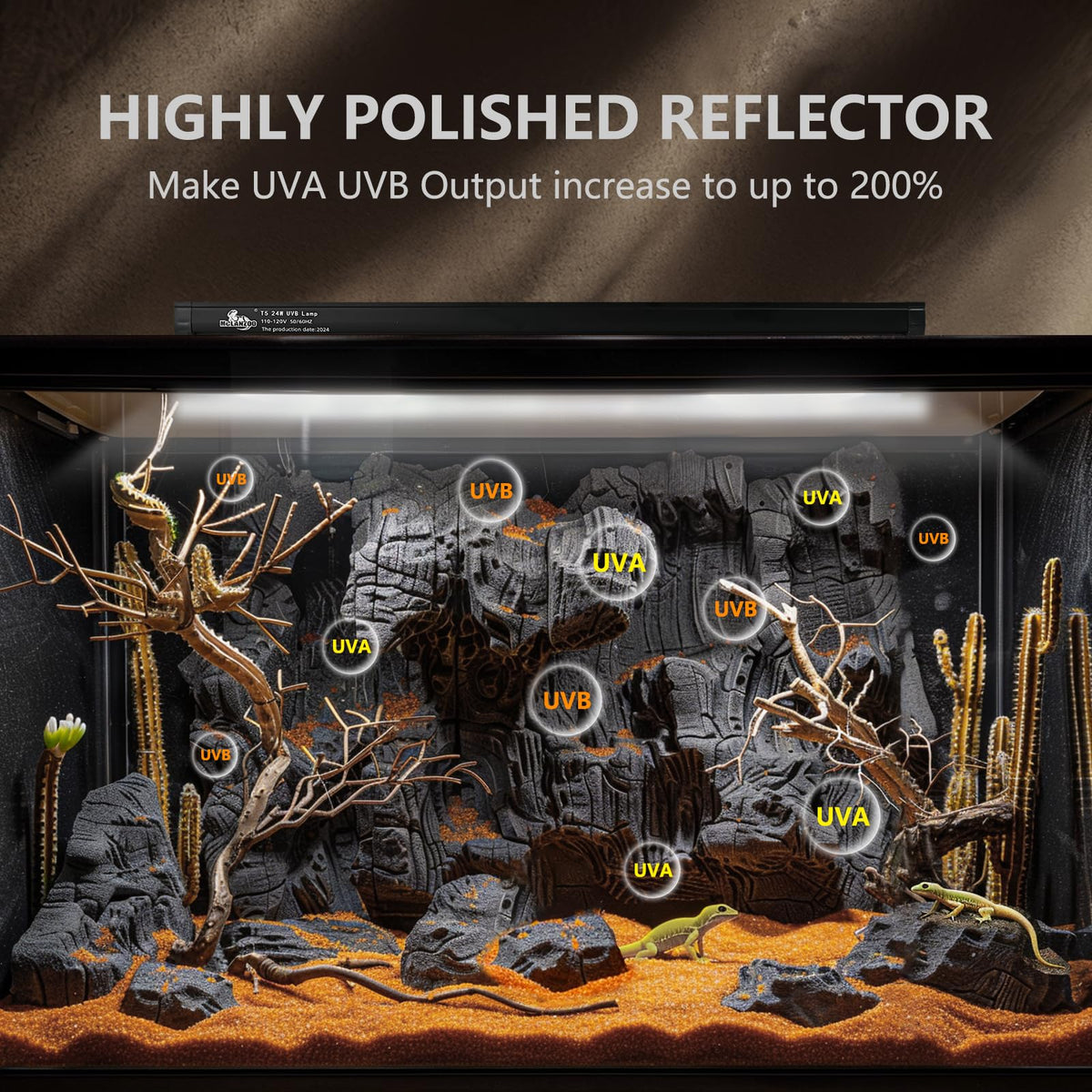 8W T5 UVB Lighting Combo Kit A2447