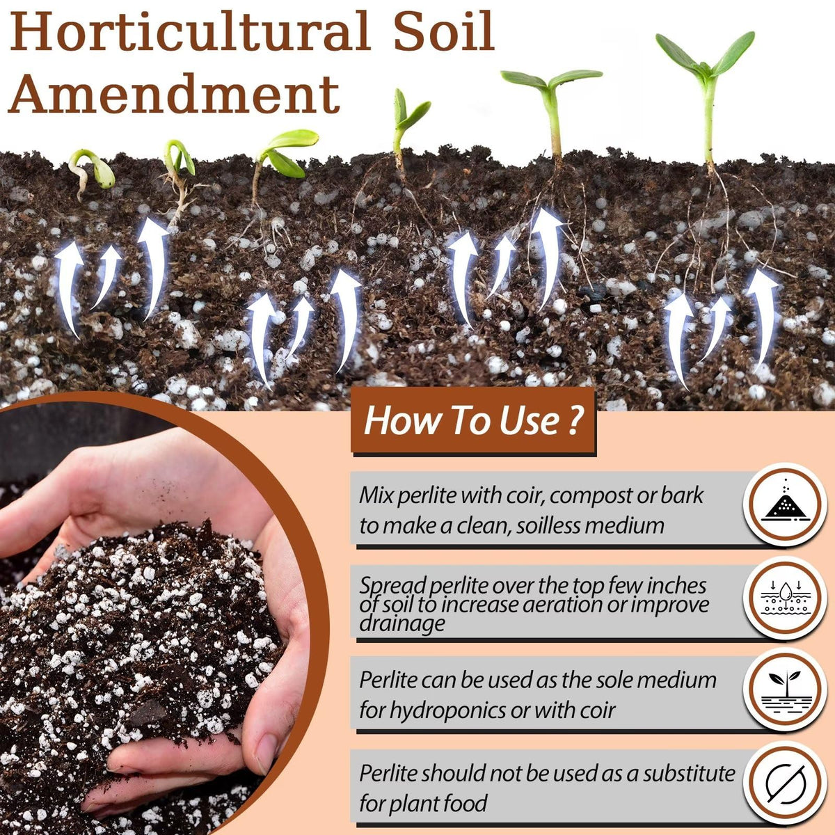 4QT Organic Horticultural Perlite Soil Amendment Z1534