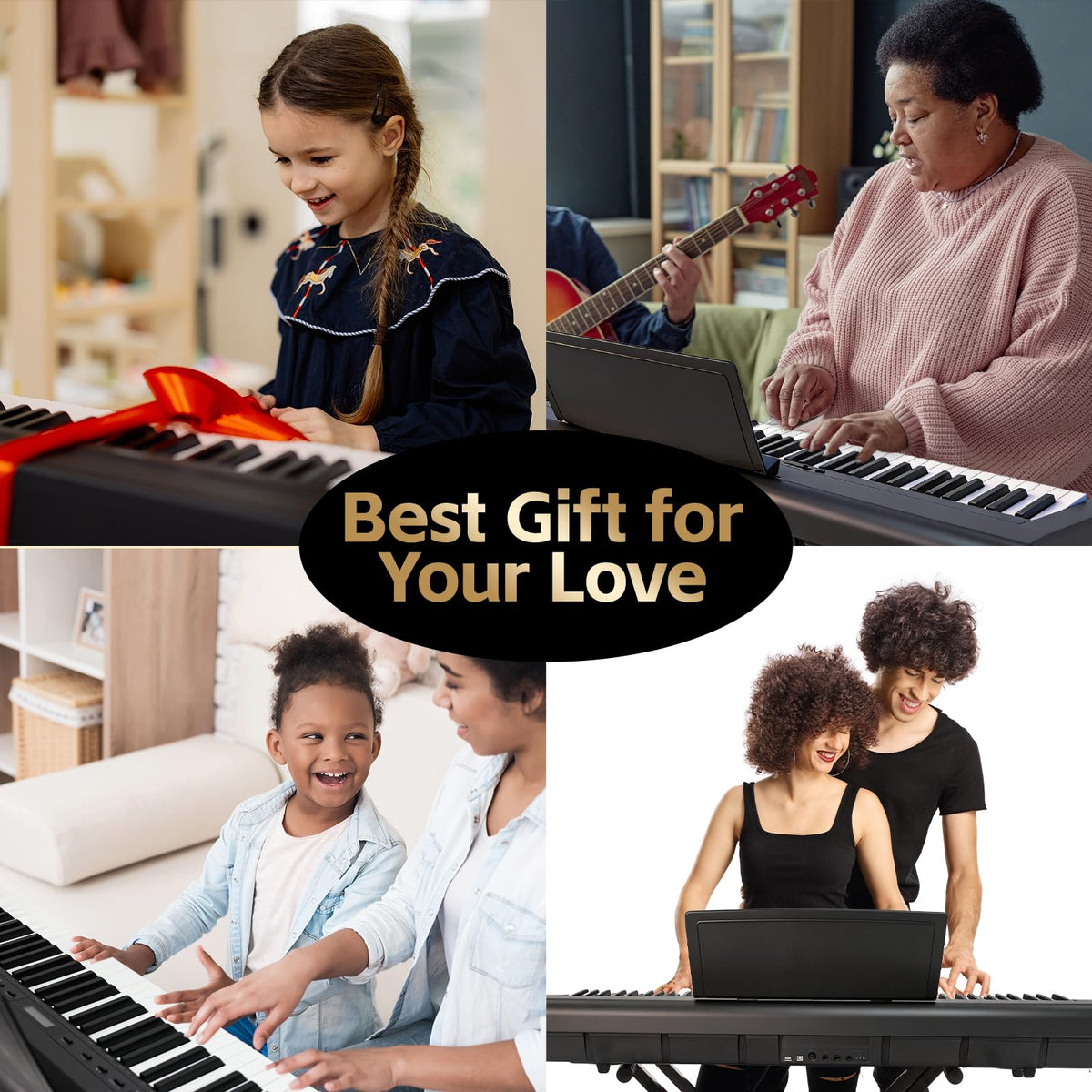 88 Key Weighted Digital Piano with Graded Hammer Action S838