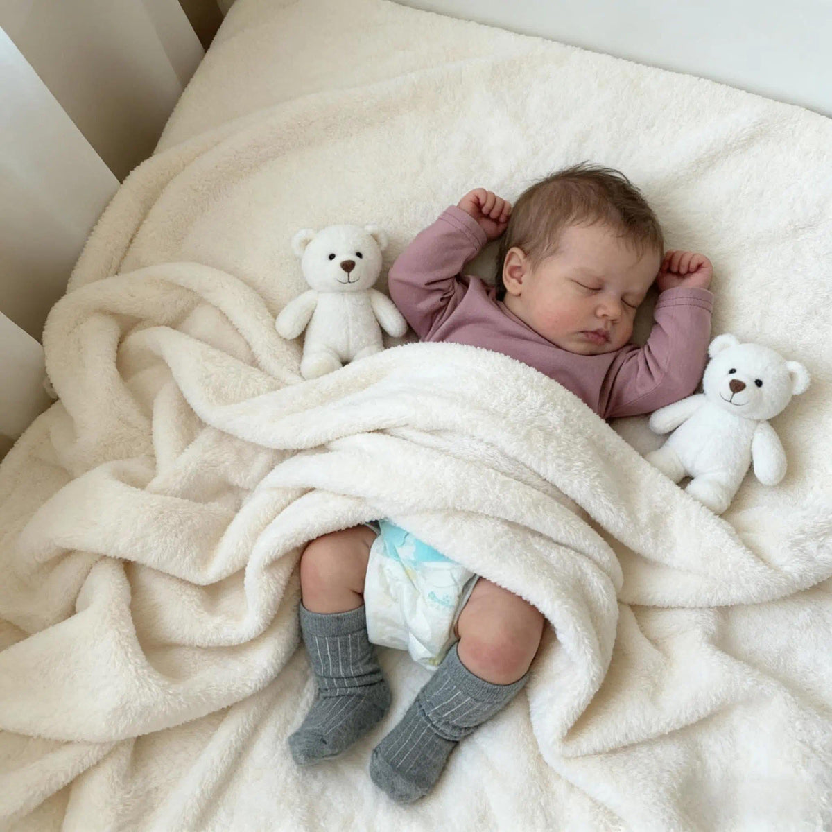 20 Inch Realistic Silicone Reborn Baby Doll Boy with Rooted Hair O1551