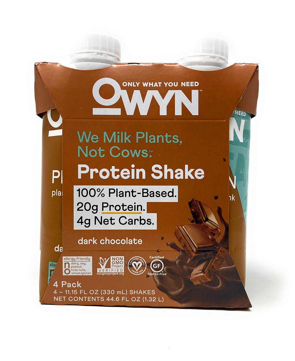 Dark Chocolate Plant Based Protein Shake 4pk B895
