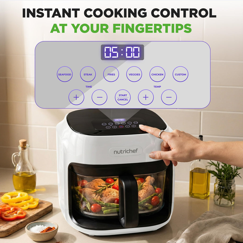7.5 Quart Air Fryer with 6 Preset Cooking Modes A343773