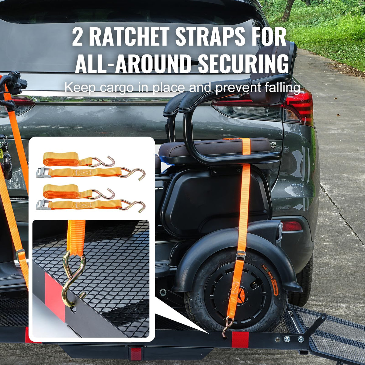 Hitch Mount Mobility Scooter Carrier with Folding Ramp M54265