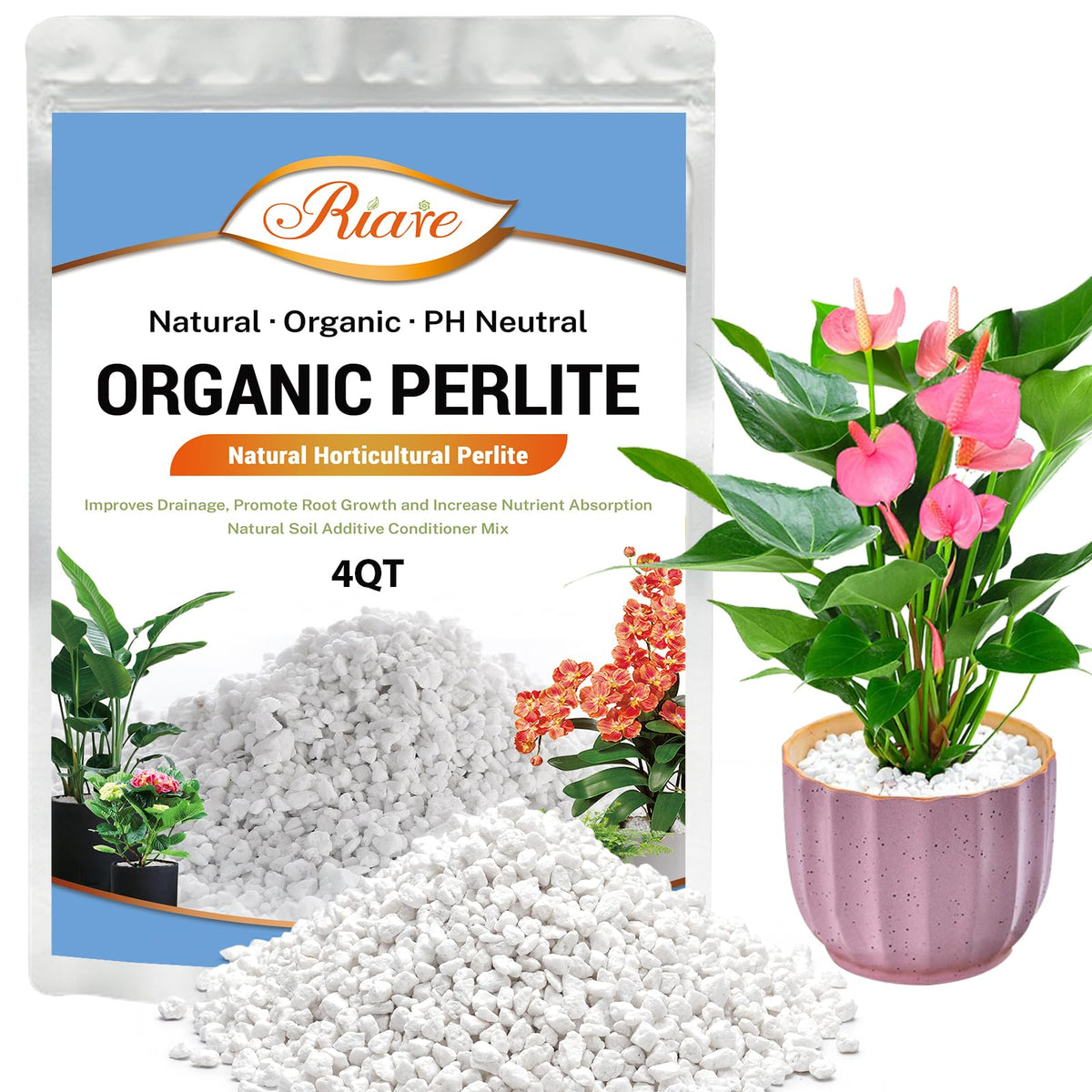 4QT Organic Horticultural Perlite Soil Amendment Z1534