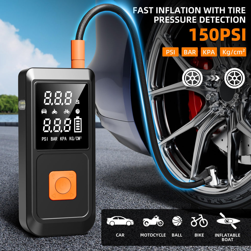 Car Battery Jump Starter with Air Compressor 4000A 150PSI 20000mAh G133475
