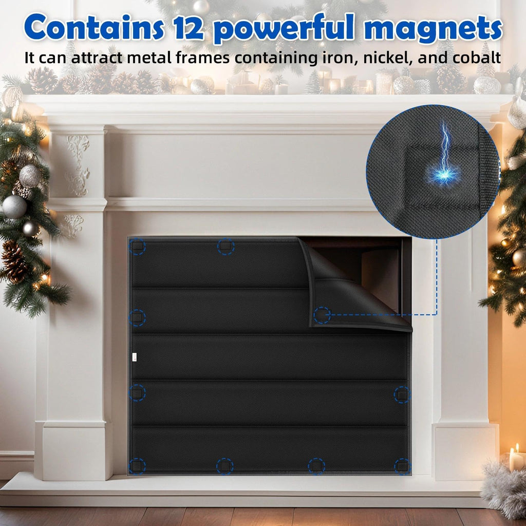 Magnetic Fireplace Draft Stopper Cover 39" x 32" B5998