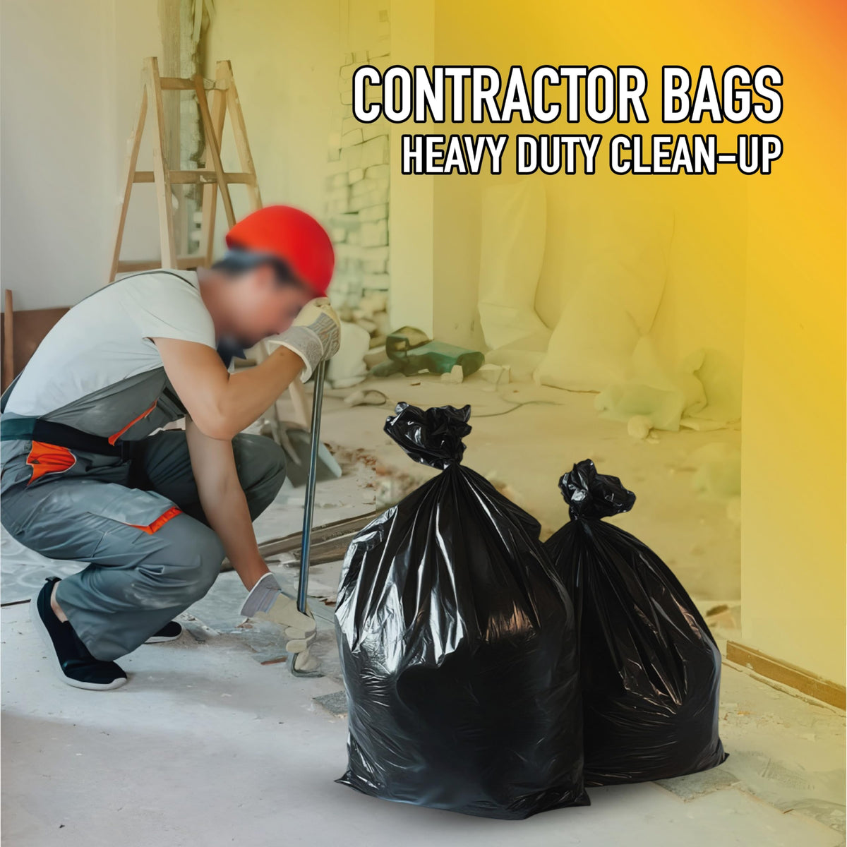 Heavy Duty 42 Gallons 2 Mil Trash Bag D36111