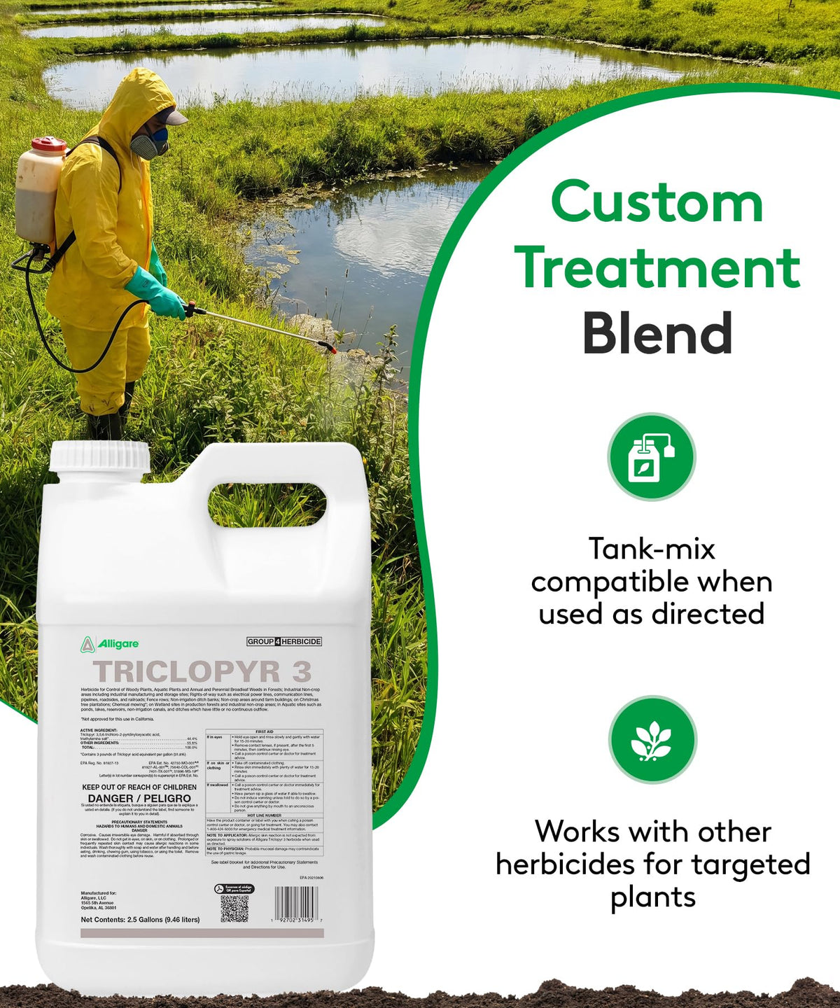Triclopyr 3 Herbicide 2.5 Gal Y700
