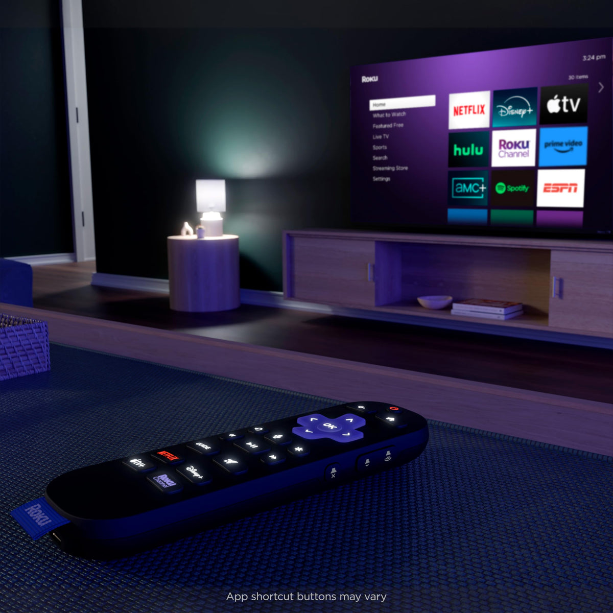 Rechargeable TV Remote Control with Voice Controls M917259