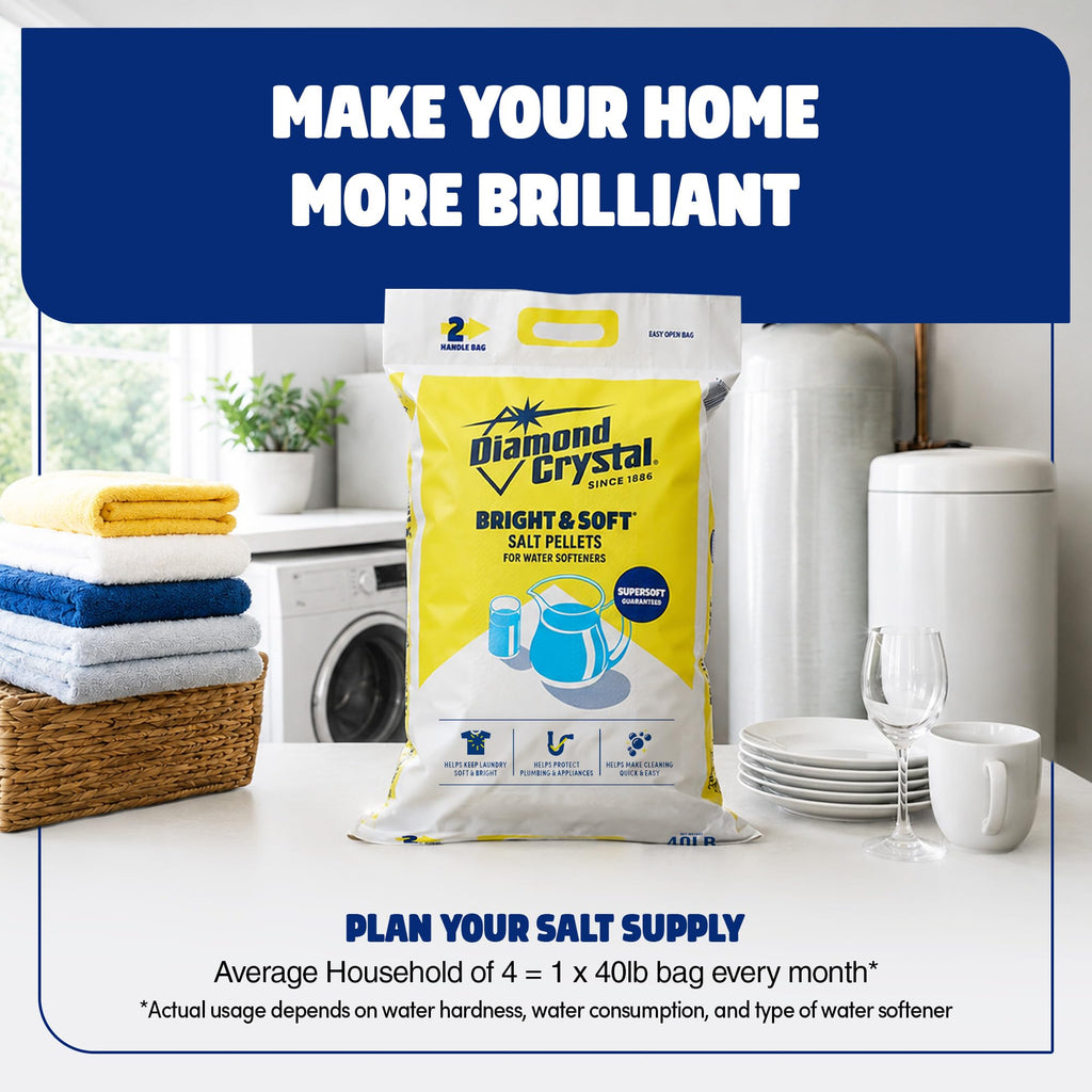 Water Softener Salt Pellets, 40 Pounds F983