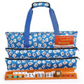 166 White Tiles Mahjong Game Set with Wooden Racks and Carrying Bag E264984