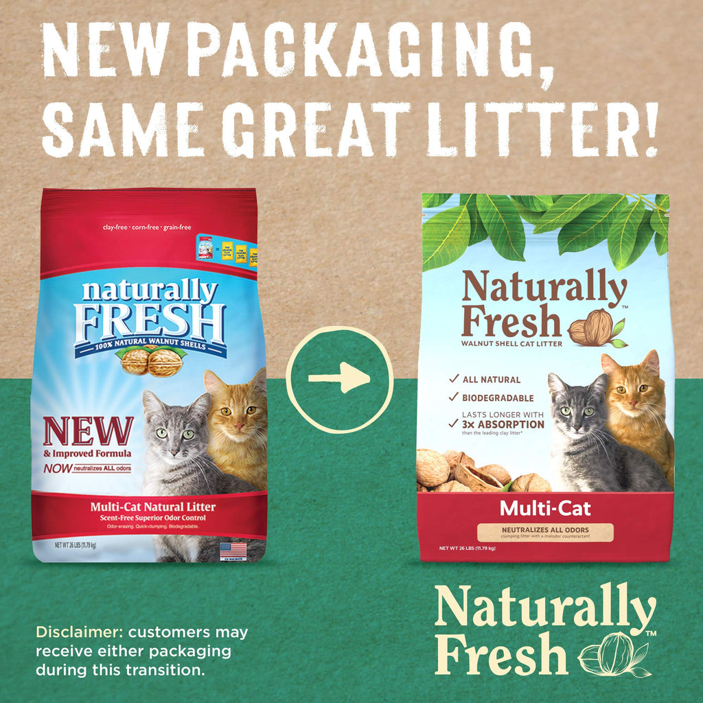 Unscented Walnut Shell Cat Litter 26 Lbs F373590