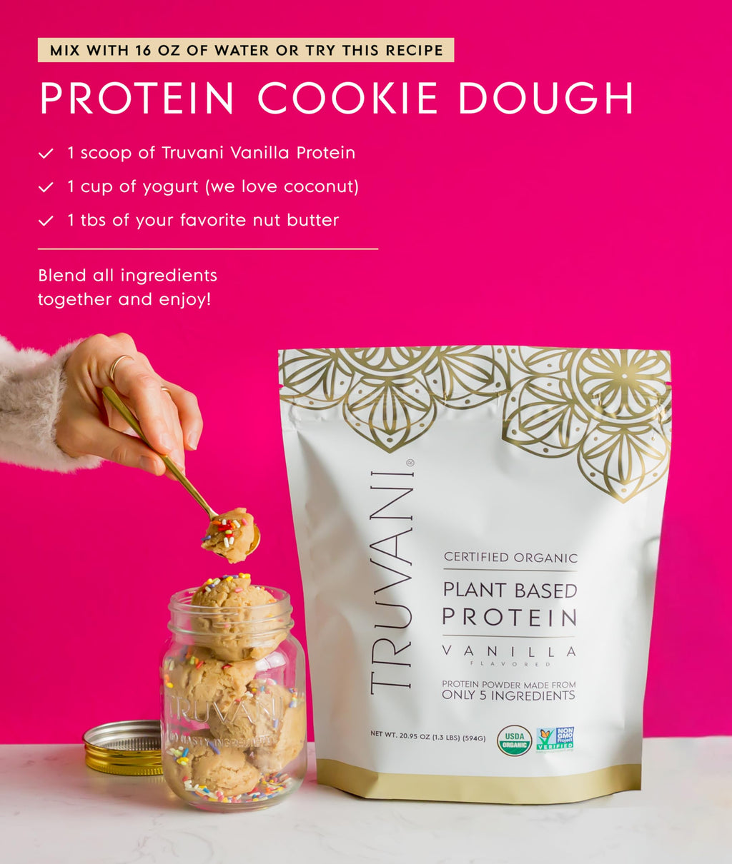 Organic Plant Based Protein Powder Vanilla 18 Servings J86621