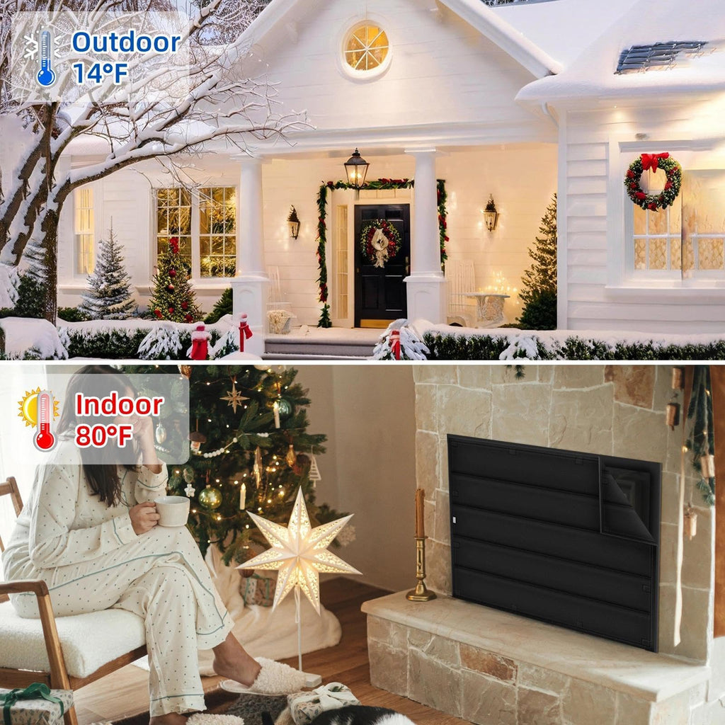 Magnetic Fireplace Draft Stopper Cover 39" x 32" B5998