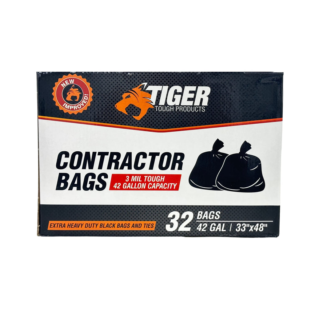 42 Gallon 3 Mil Heavy Duty Black Trash Bags K51718