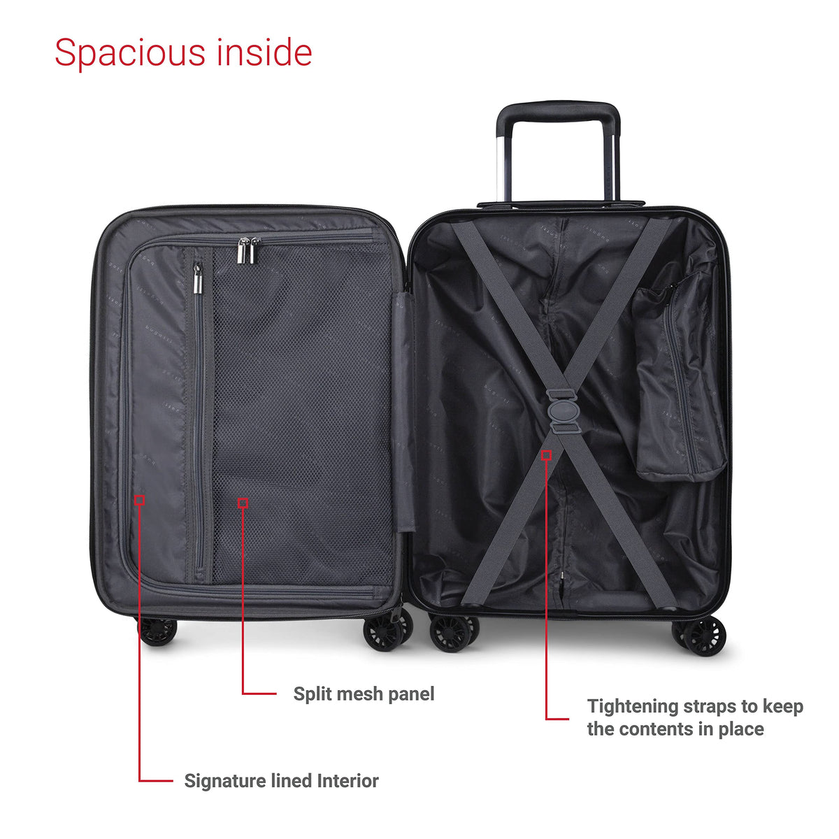 20 Inch Hard Shell Expandable Spinner Suitcase G64914