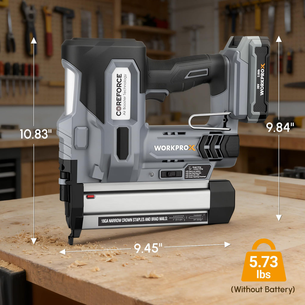 20V Cordless 18 Gauge 2-in-1 Nail & Staple Gun K9021