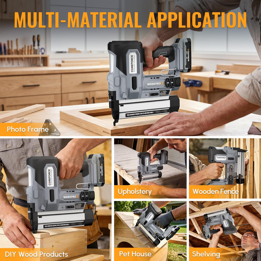 20V Cordless 18 Gauge 2-in-1 Nail & Staple Gun K9021
