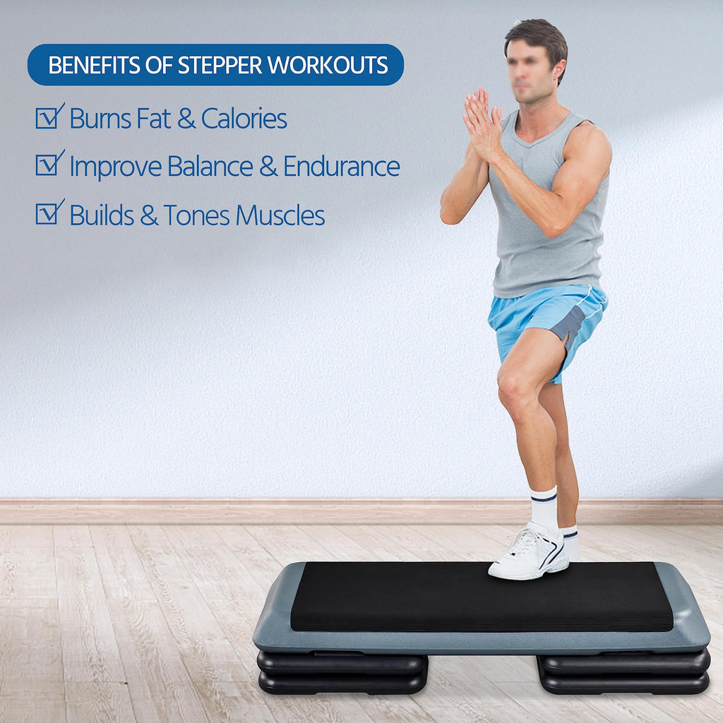 43in 3-Level Adjustable Aerobic Step Platform X62070