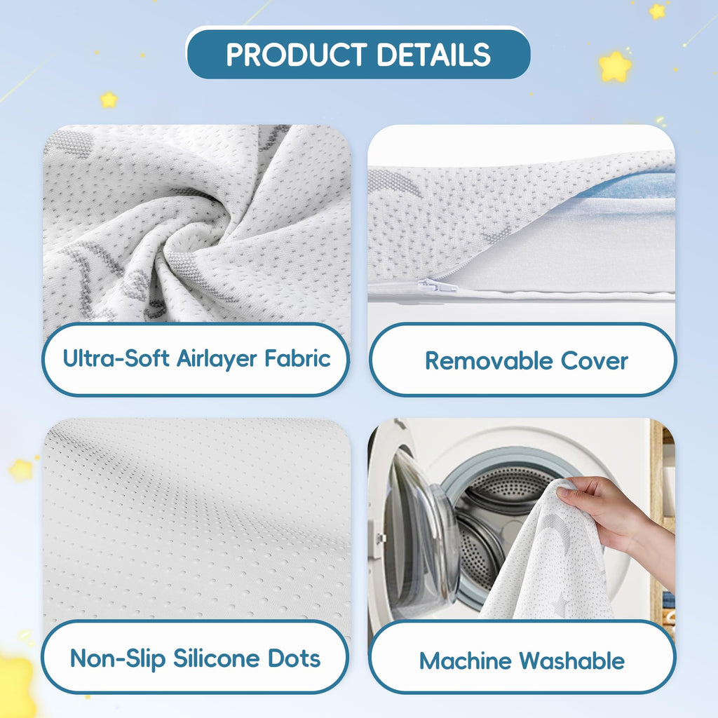 38"x26" Pack and Play Mattress with Removable Washable Cover C54528