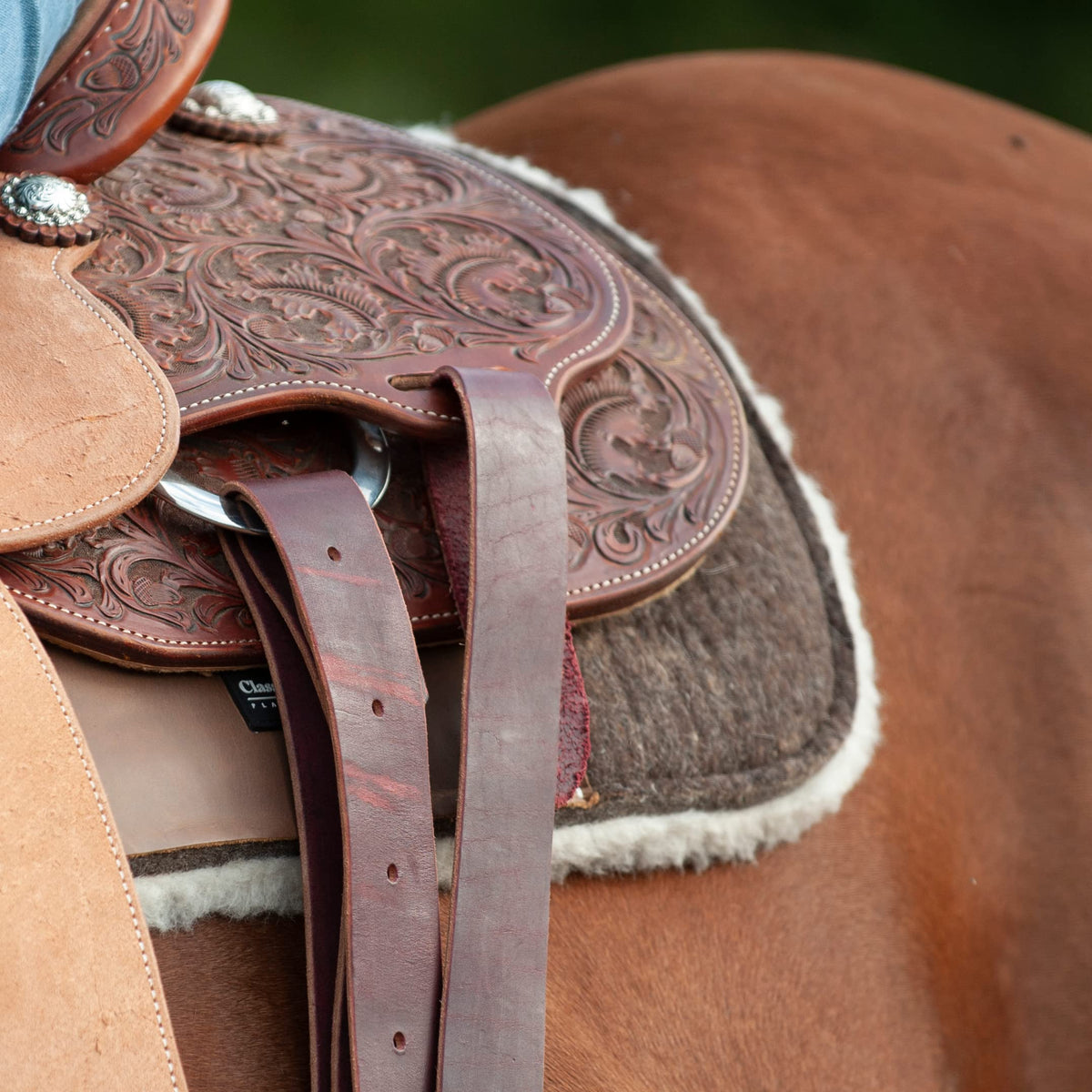 Blended Felt Saddle Pad with Fleece Bottom A28089