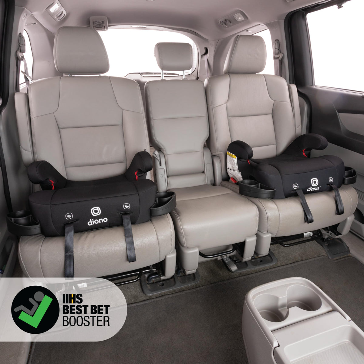 Black Backless Belt-Positioning Booster Seat B708