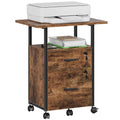 2 Wood Drawer Lockable File Cabinet with Extended Desktop O2365