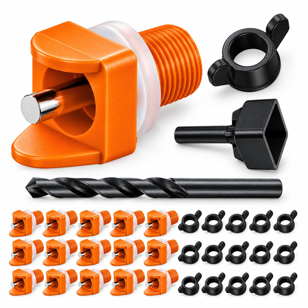 Orange Pack of 15 Chicken Nipple Waterer S4541