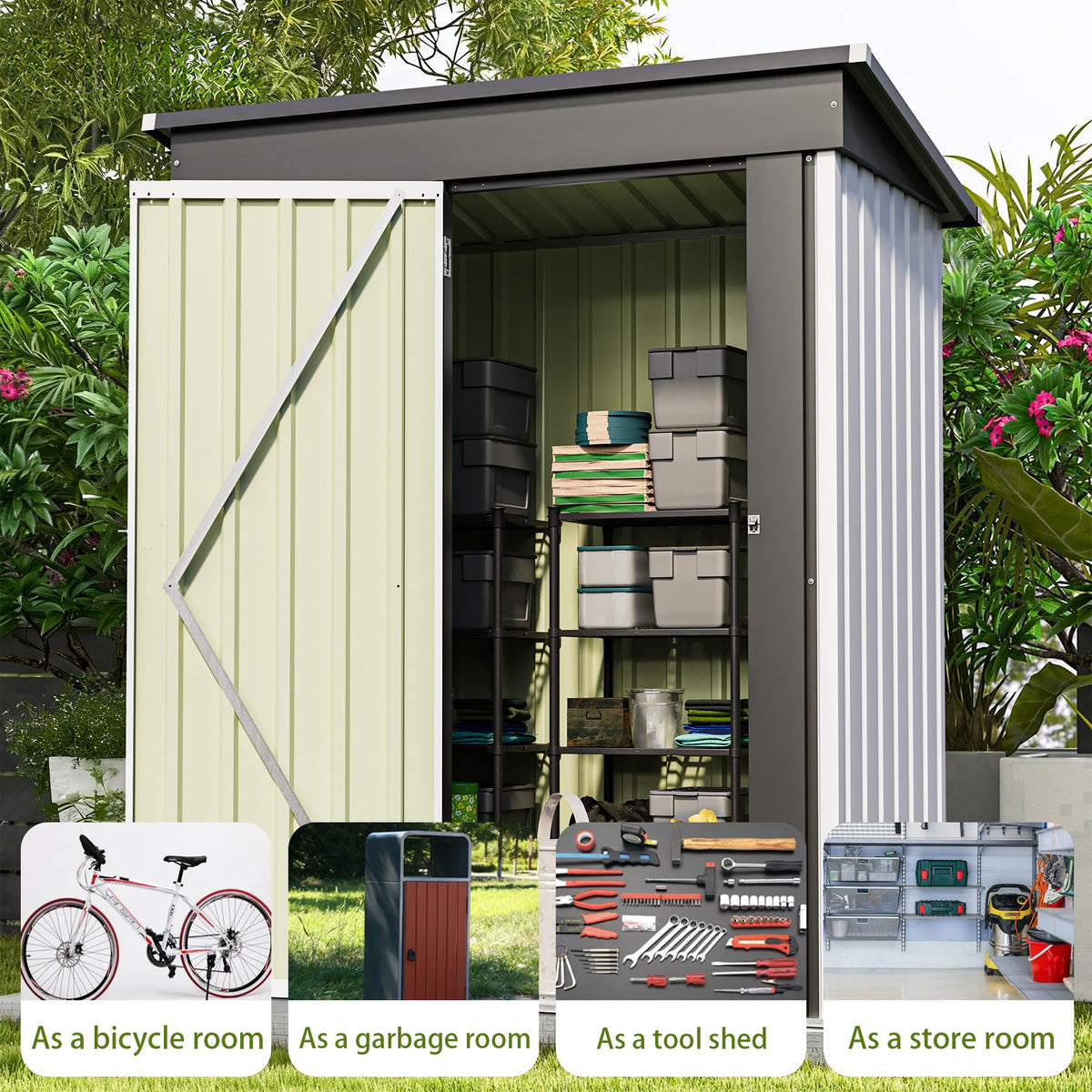 5x3 FT Outdoor Storage Shed K247941