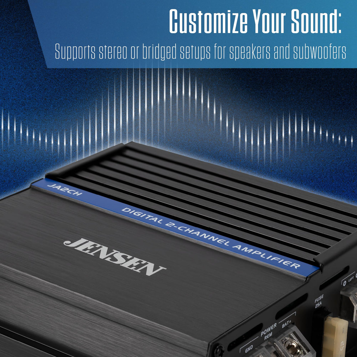 2-Channel Class-D Car Amplifier 600W Peak Y81482